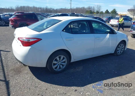 2016 Toyota Corolla Le from USA, damaged, VIN 2T1BURHE6GC555620